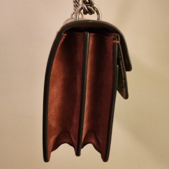 Gucci Blooms Medium Dionysus Shoulder Bag Red Cherry Blossom Canvas Suede - Picture 7 of 12